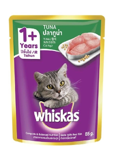 Whiskas Sachet Pouch Rasa Tuna 80gr
